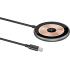 WIWU Wi-W007 Strong Magnetic Adsorption Wireless Charger 15W Type-C 1M Cable for iPhone - Black